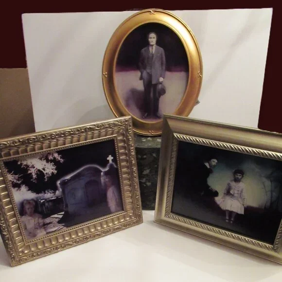 Giclee Print in Ornate Gold Frame, 13 x 11